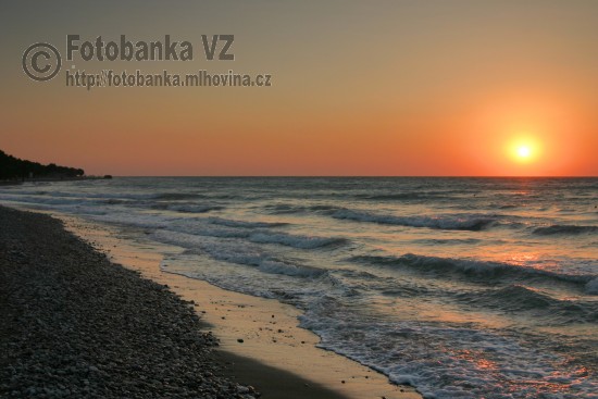 Západ Slunce nad Egejským mořem